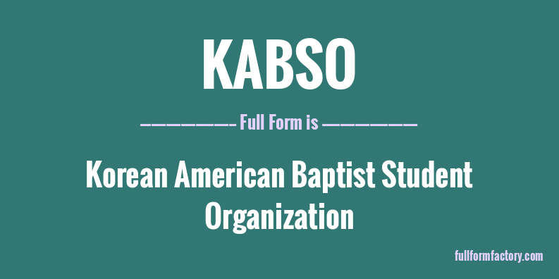 kabso-full-form