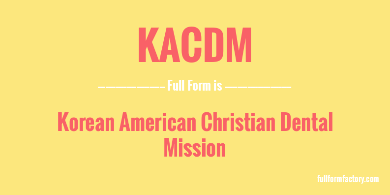 kacdm-full-form