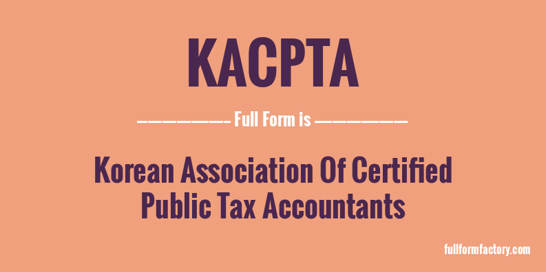 kacpta-full-form