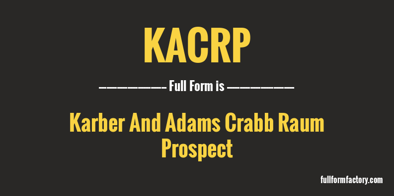kacrp-full-form