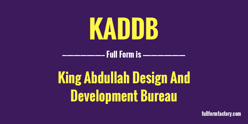 kaddb-full-form