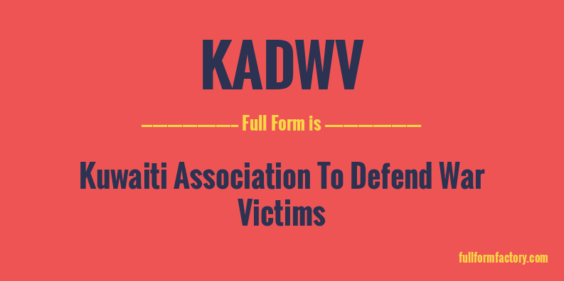 kadwv-full-form