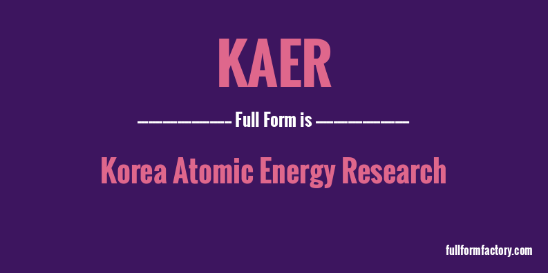 kaer-full-form