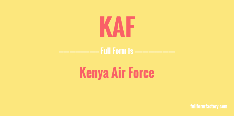 kaf-full-form