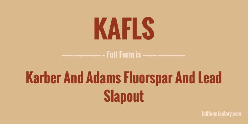 kafls-full-form