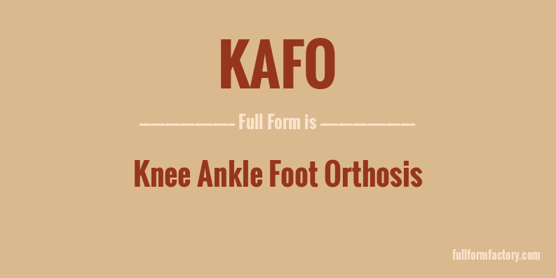 kafo-full-form