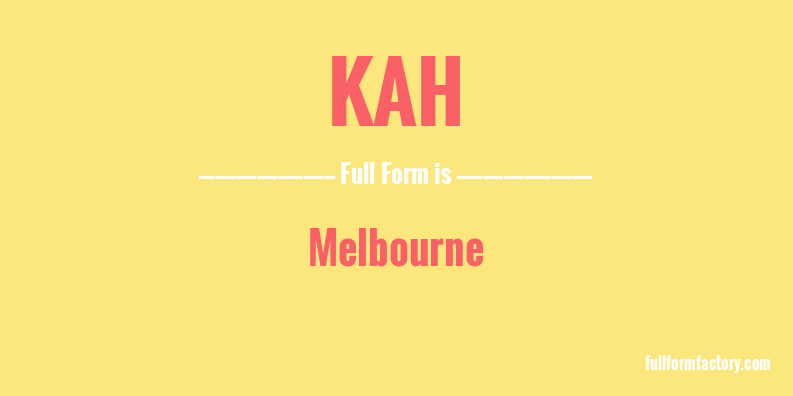kah-full-form