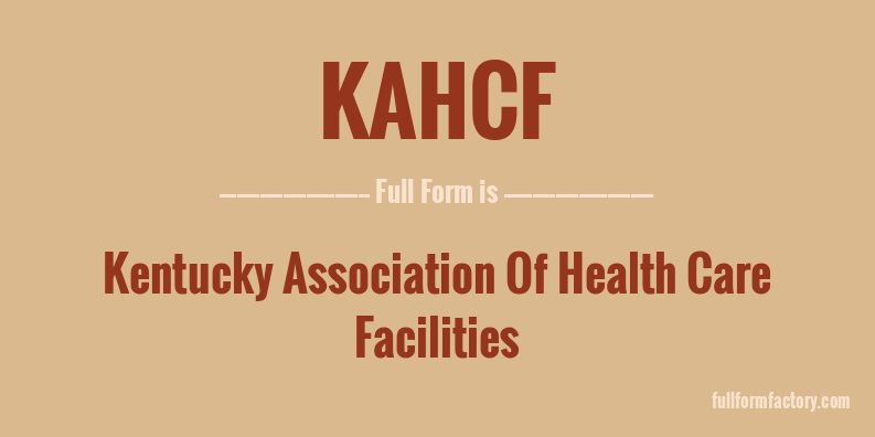 kahcf-full-form