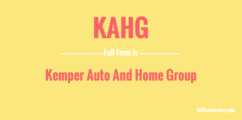 kahg-full-form
