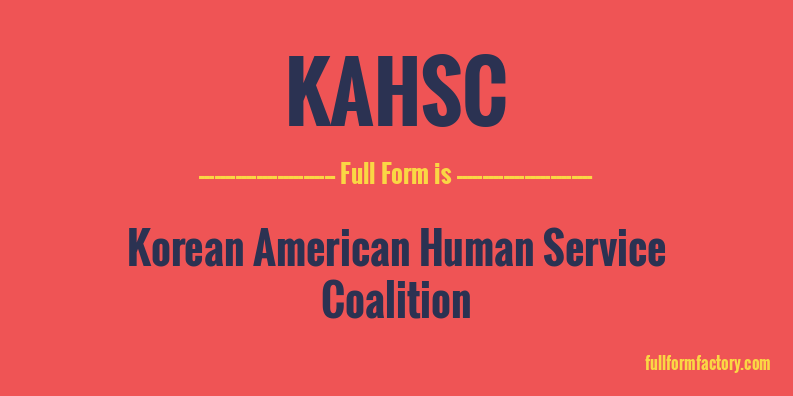 kahsc-full-form
