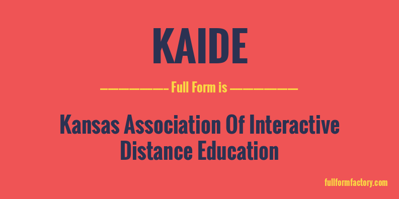 kaide-full-form