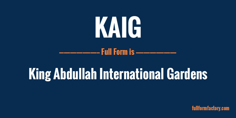 kaig-full-form