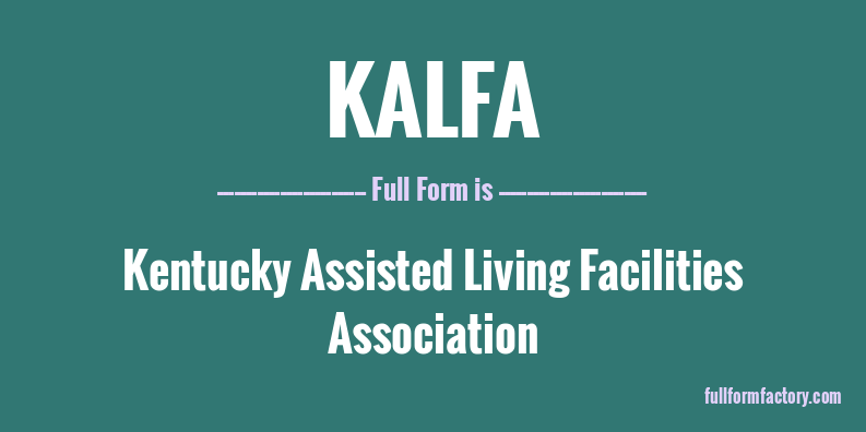 kalfa-full-form