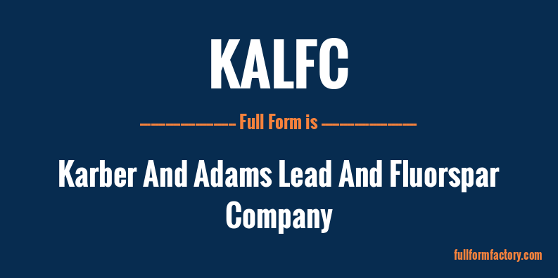 kalfc-full-form