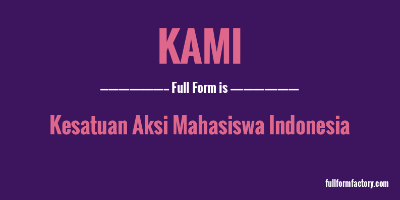 kami-full-form
