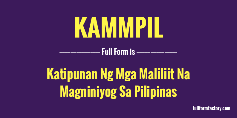 kammpil-full-form