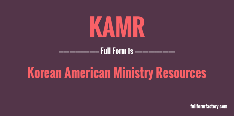 kamr-full-form