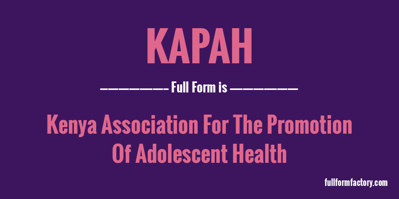 kapah-full-form