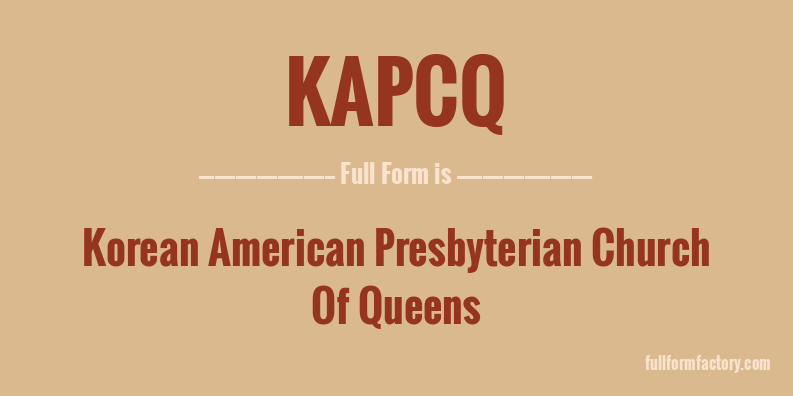 kapcq-full-form