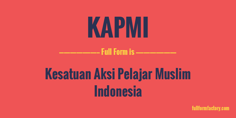 kapmi-full-form