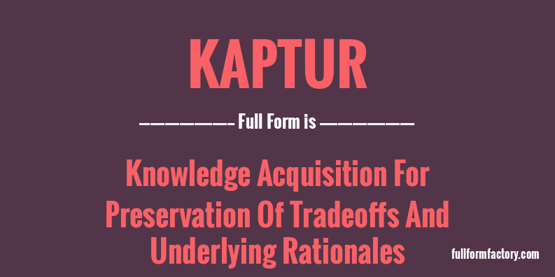 kaptur-full-form
