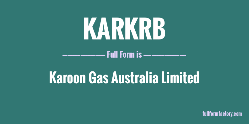 karkrb-full-form