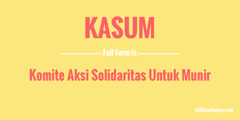 kasum-full-form