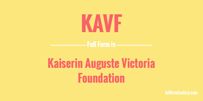 kavf-full-form