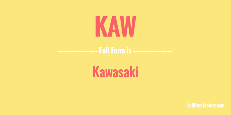kaw-full-form