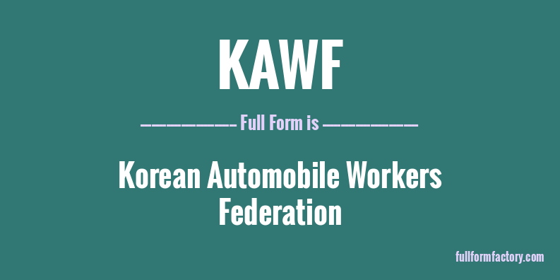 kawf-full-form