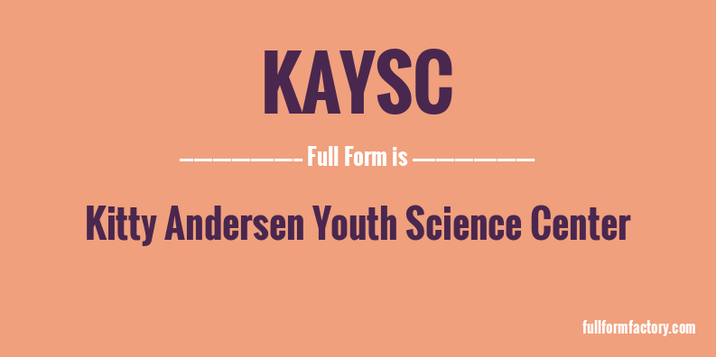 kaysc-full-form