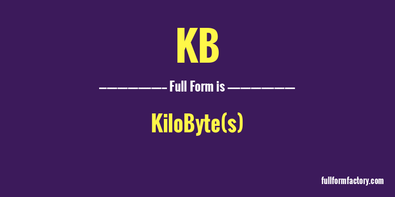 kb-full-form