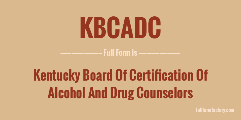 kbcadc-full-form