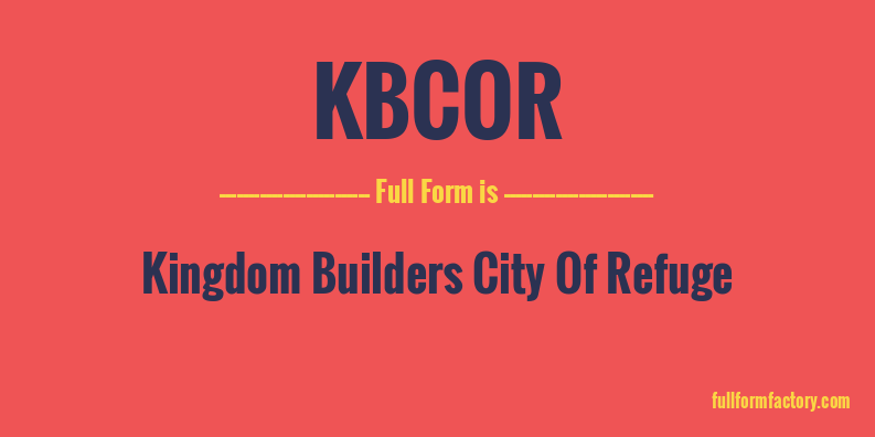 kbcor-full-form