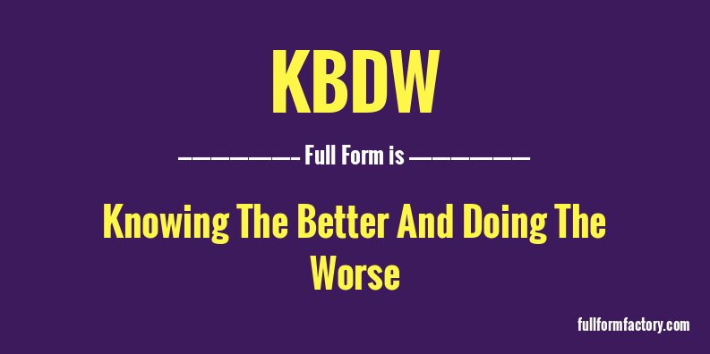 kbdw-full-form