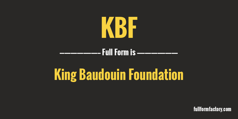 kbf-full-form