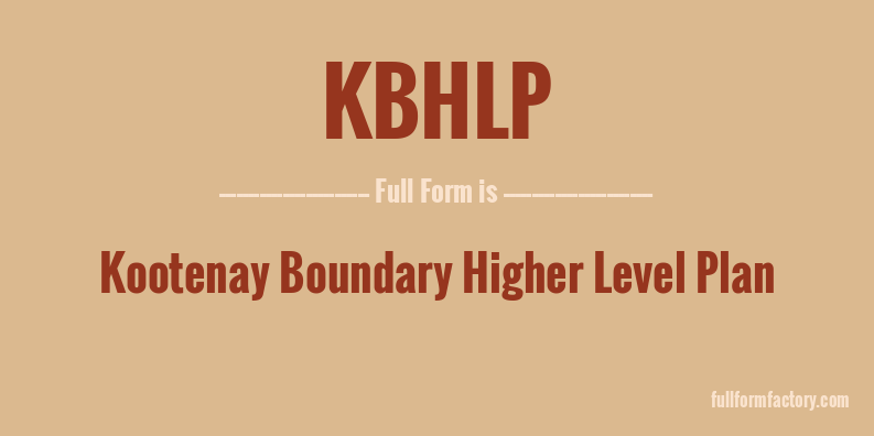 kbhlp-full-form