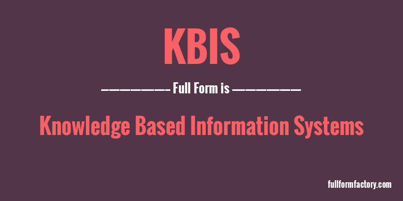 kbis-full-form