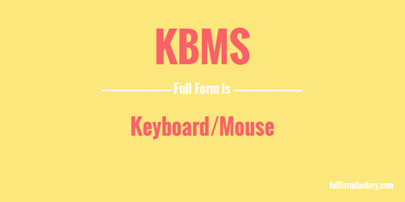 kbms-full-form