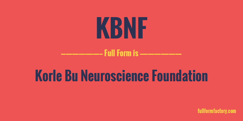 kbnf-full-form