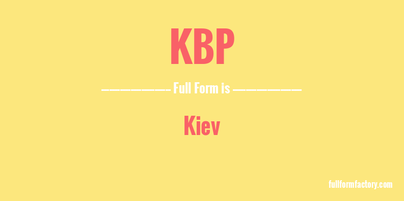 kbp-full-form