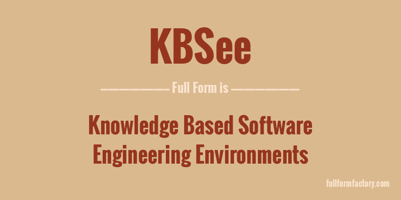 kbsee-full-form