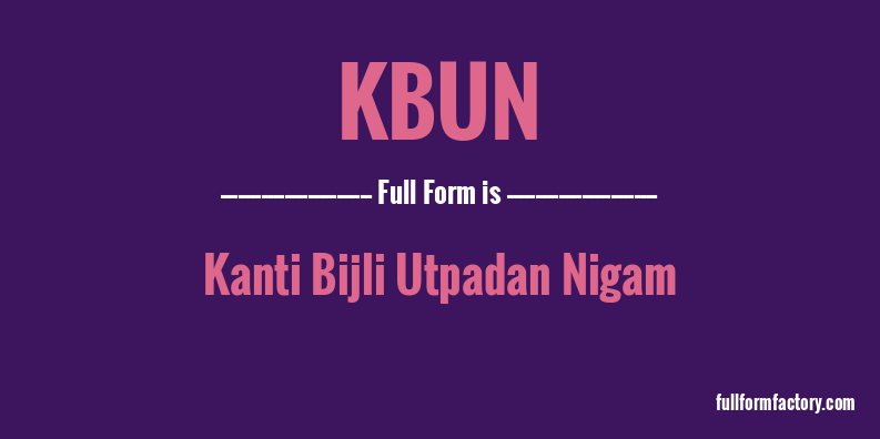 kbun-full-form