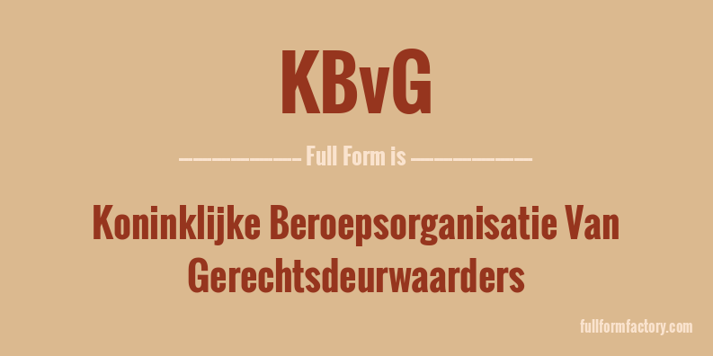 kbvg-full-form