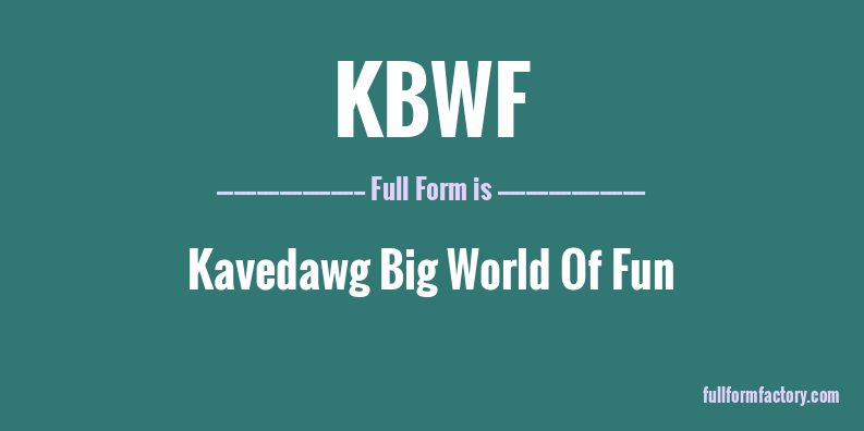 kbwf-full-form