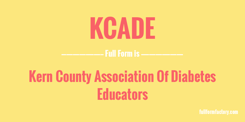 kcade-full-form