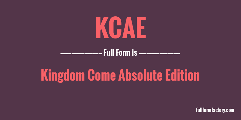 kcae-full-form
