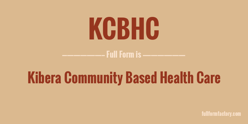 kcbhc-full-form