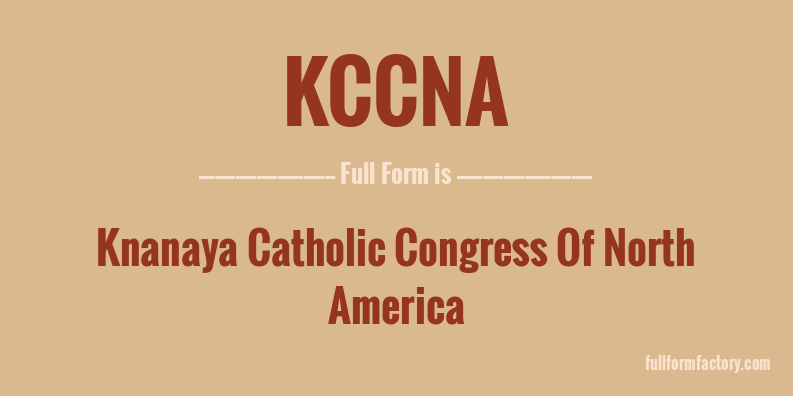kccna-full-form