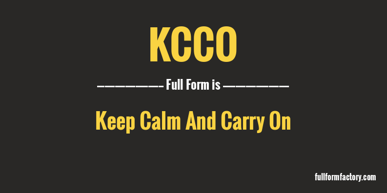 kcco-full-form